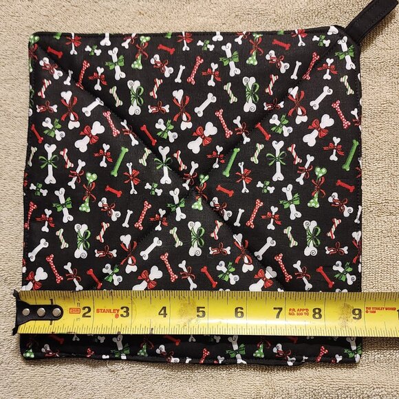 Pot holder or Pot Holder- Dog bones with Christmas colors - Picture 3 of 3